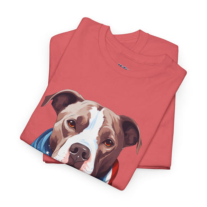 Patriotic American Staffordshire Terrier Unisex T-Shirt