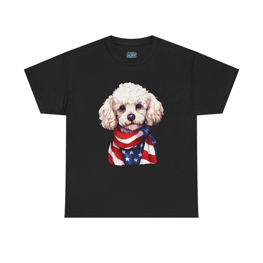 Patriotic Poodle Unisex T-Shirt