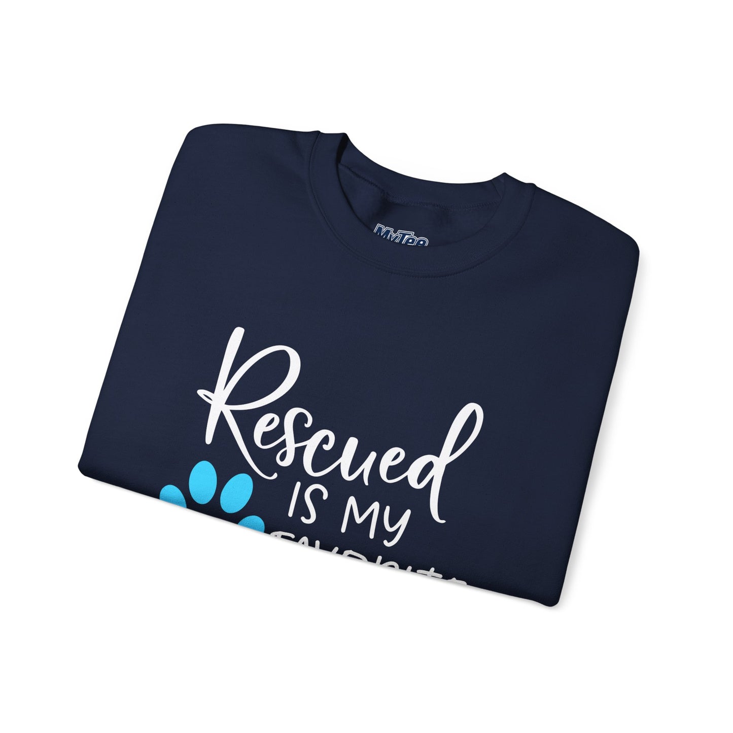 Rescued Is My Favorite Breed Unisex Sweatshirt – Dog Lover Crewneck