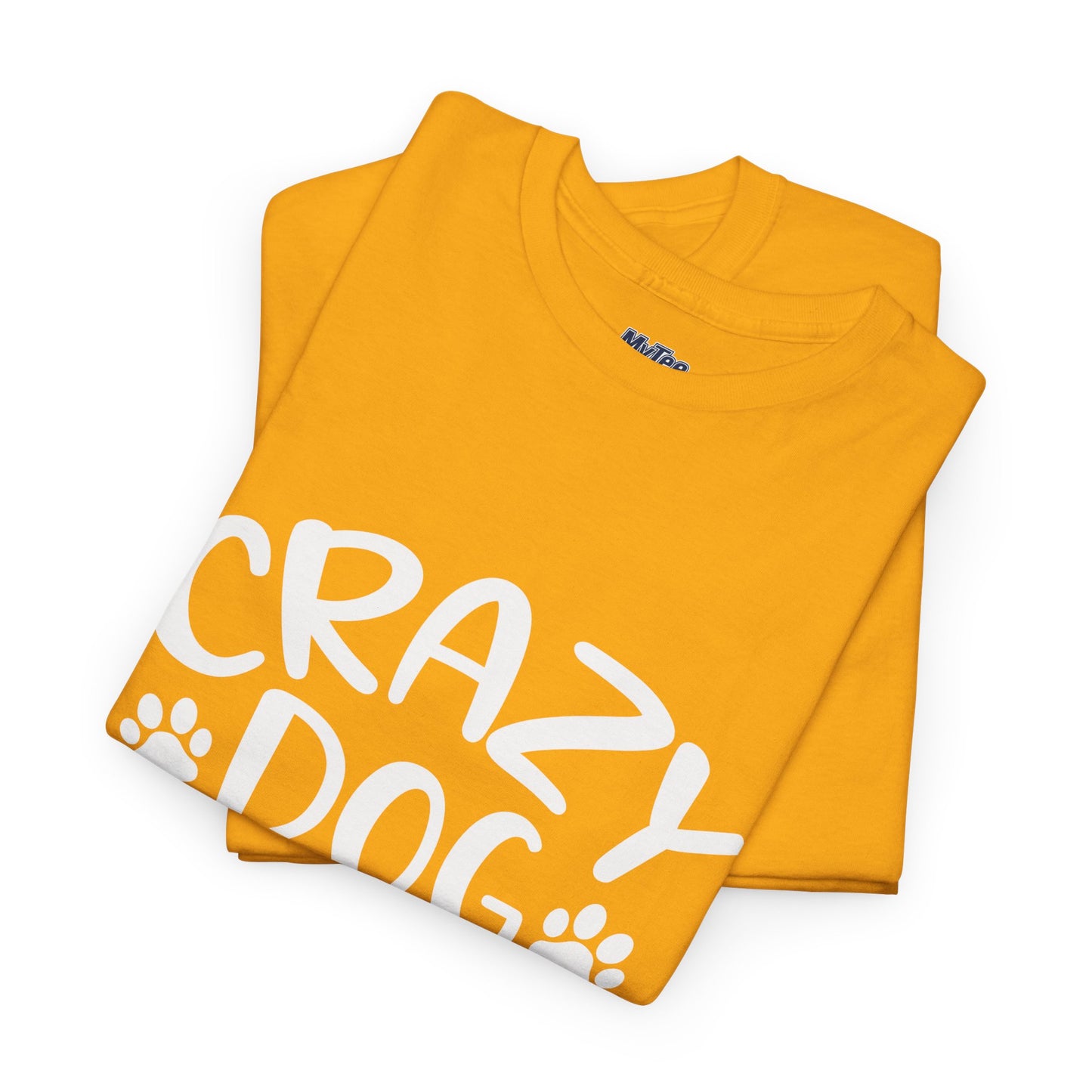 Crazy Dog Lady Heavy Cotton T-Shirt | Best Gift For Dog Mom