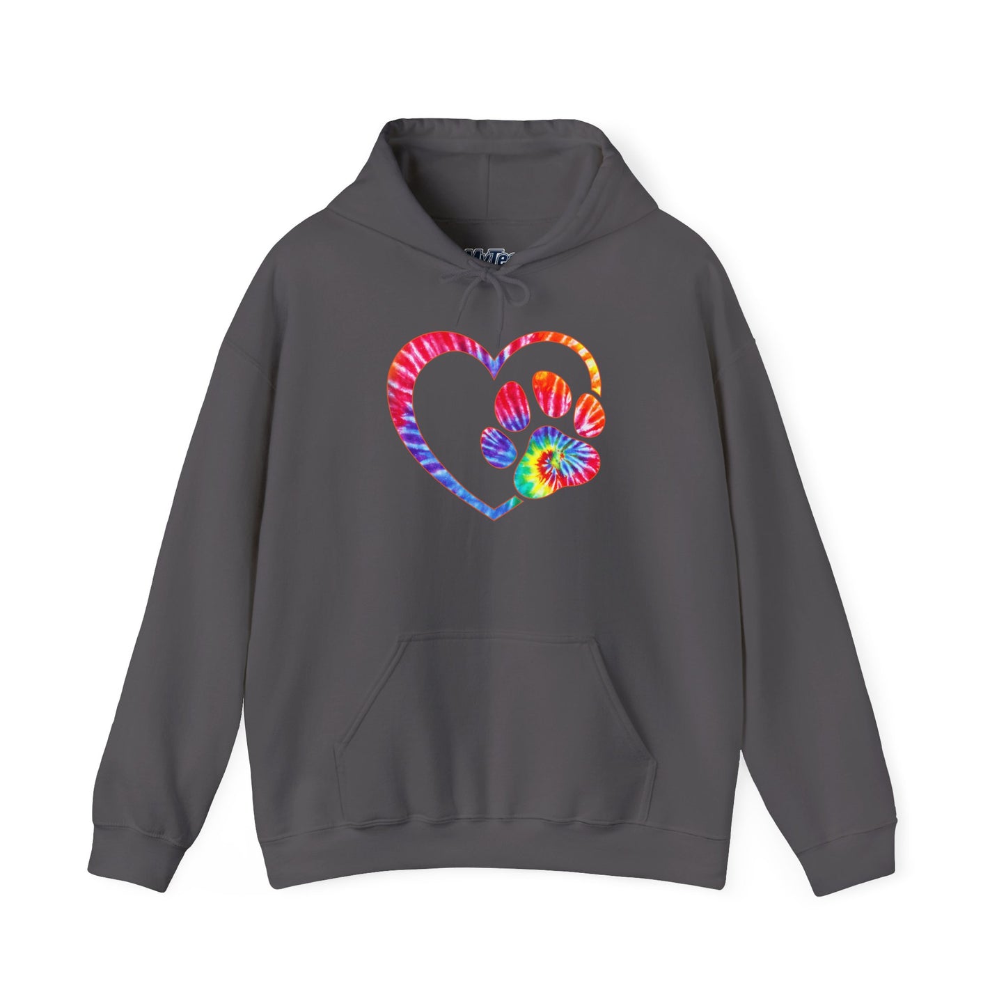Paw Love Tie-Dye Hoodie – Wear Your Heart In Color