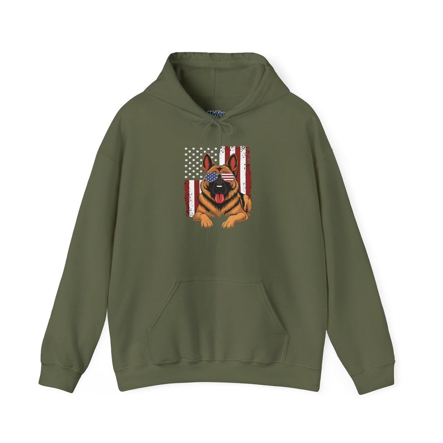 Patriotic German Shephard Dog Unisex Hoodie