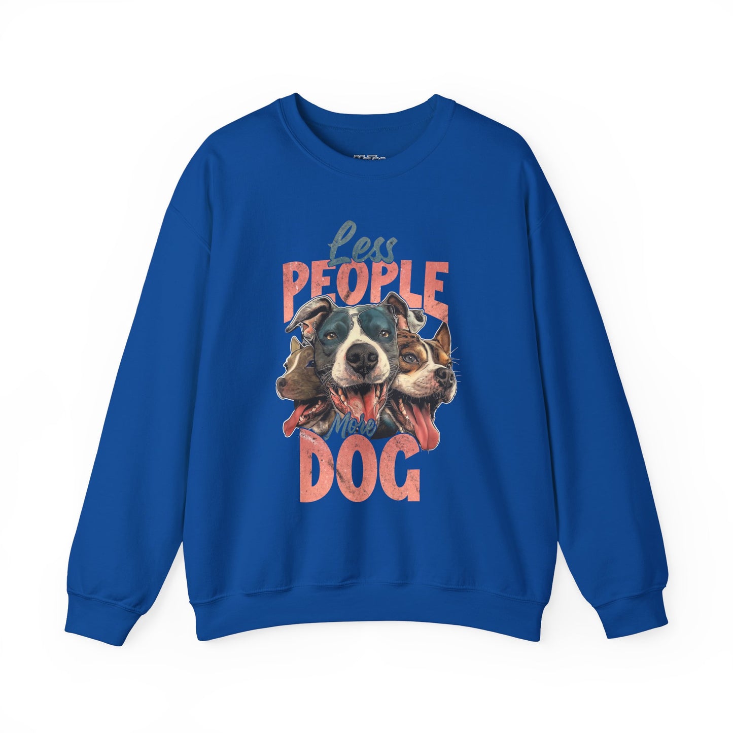 Less People More Dog Sweatshirt – Cozy Dog Lover Crewneck