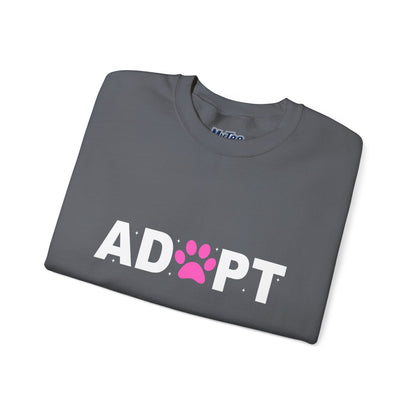 Adopt Themed Unisex Crewneck Sweatshirt - Comfortable Casual Wear