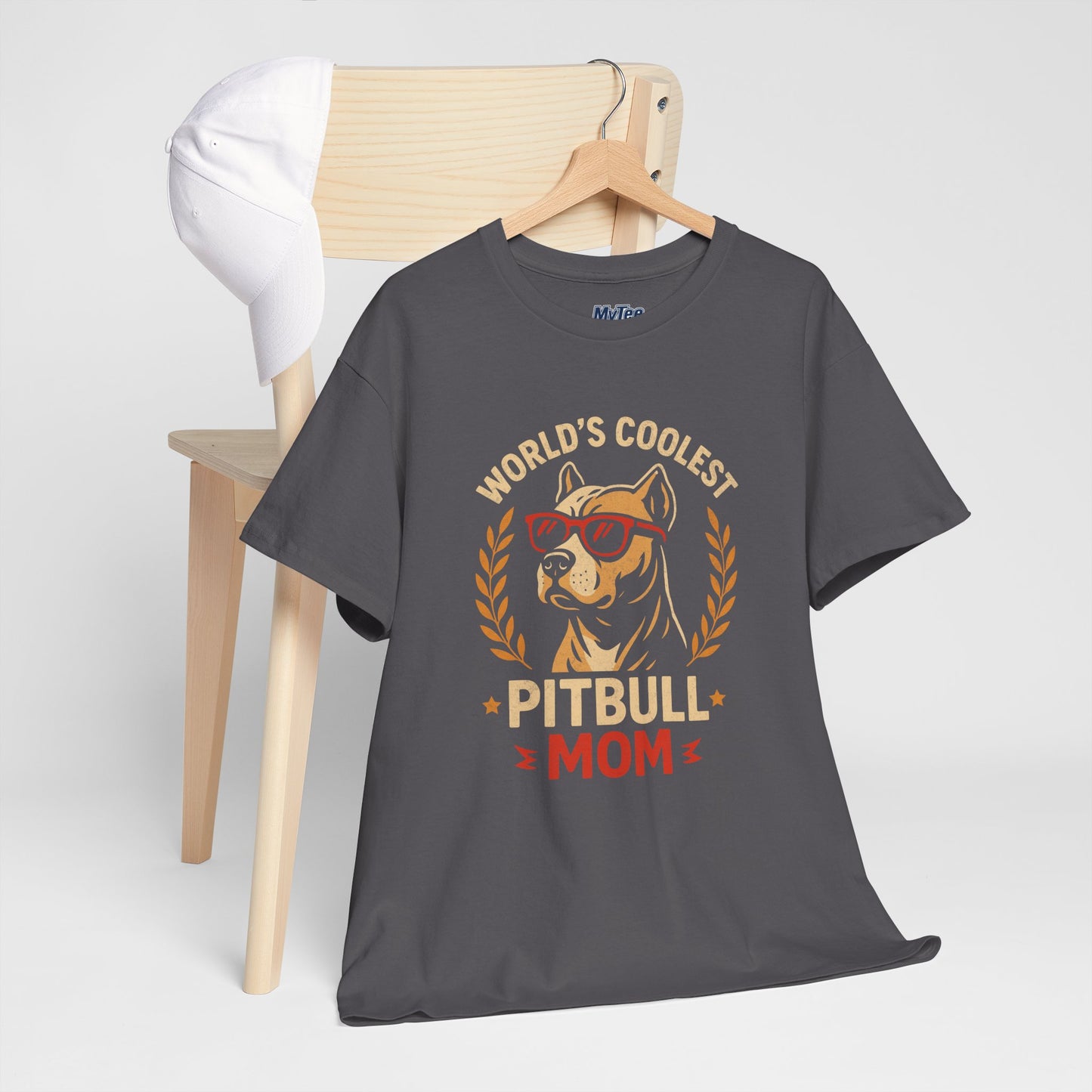 World's Coolest Pitbull Mom T-Shirt | Gift For Dog Mom