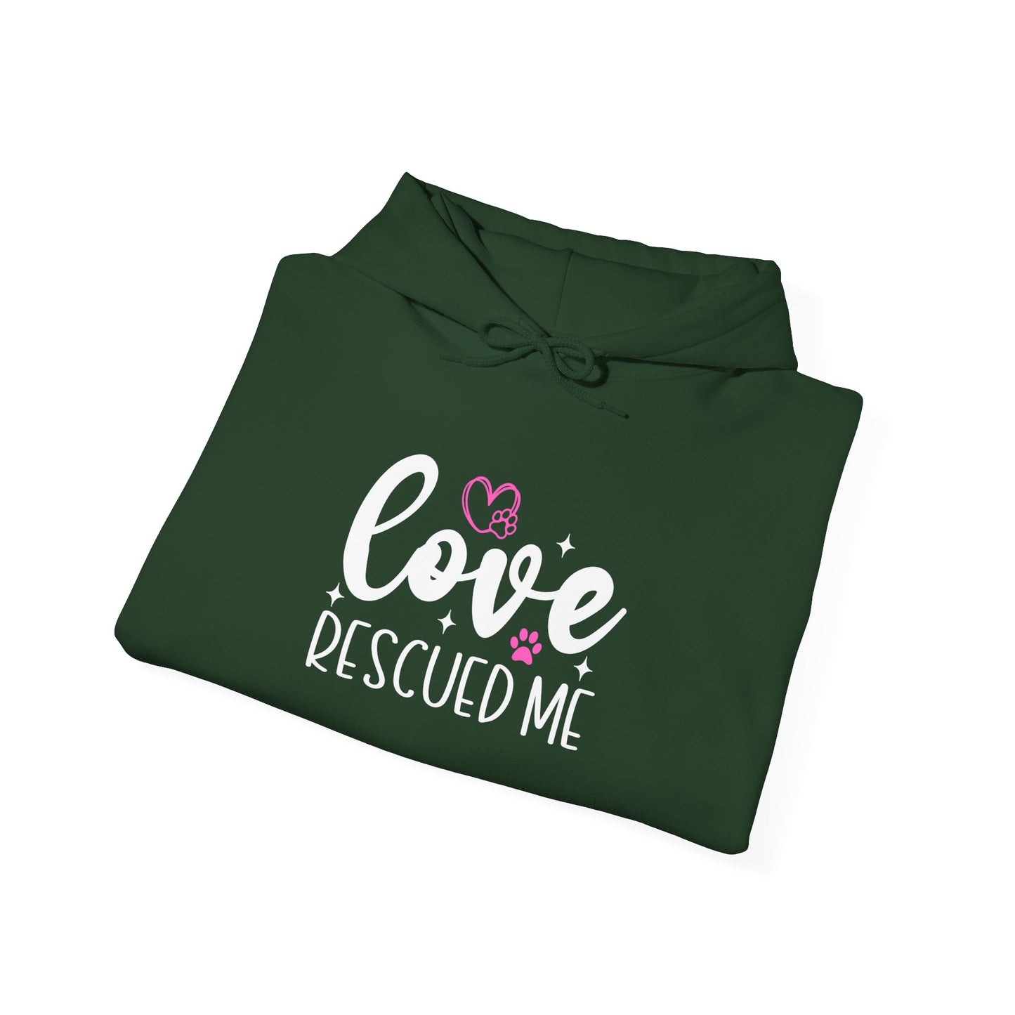 Love Rescued Me Unisex Hoodie – Proud Rescue Pet Parent Apparel