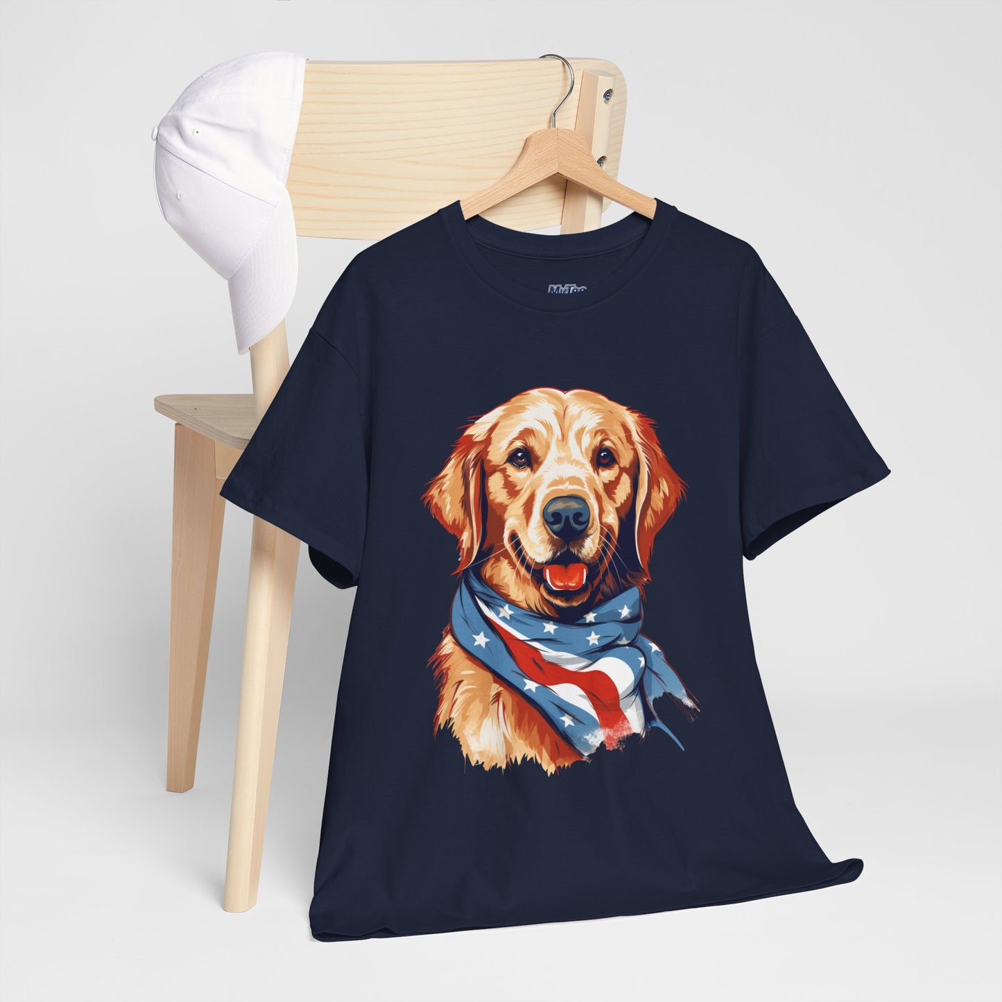 Patriotic Golden Retriever Unisex T-Shirt