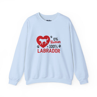 0% Human 100% Labrador Unisex Sweatshirt