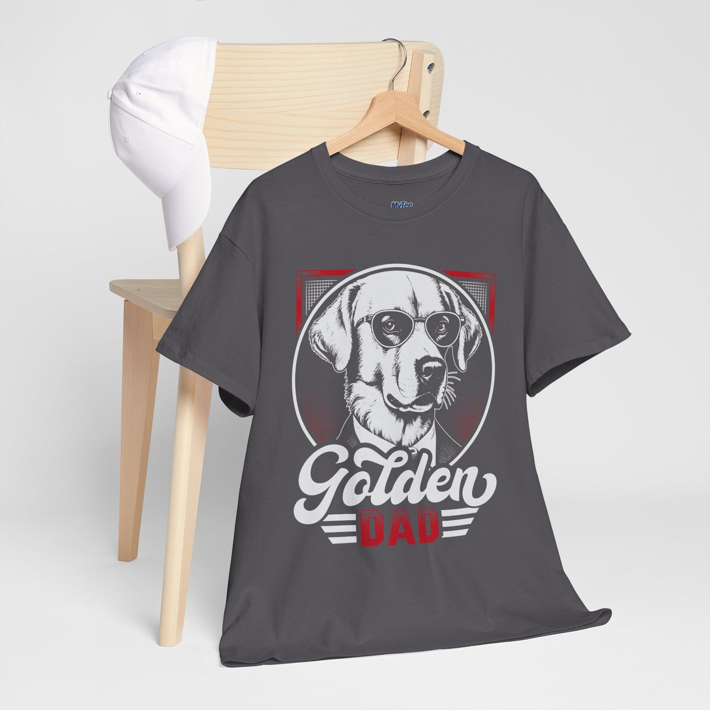 Golden Dad, Golden Retriever T-Shirt | Best For Dog Dad