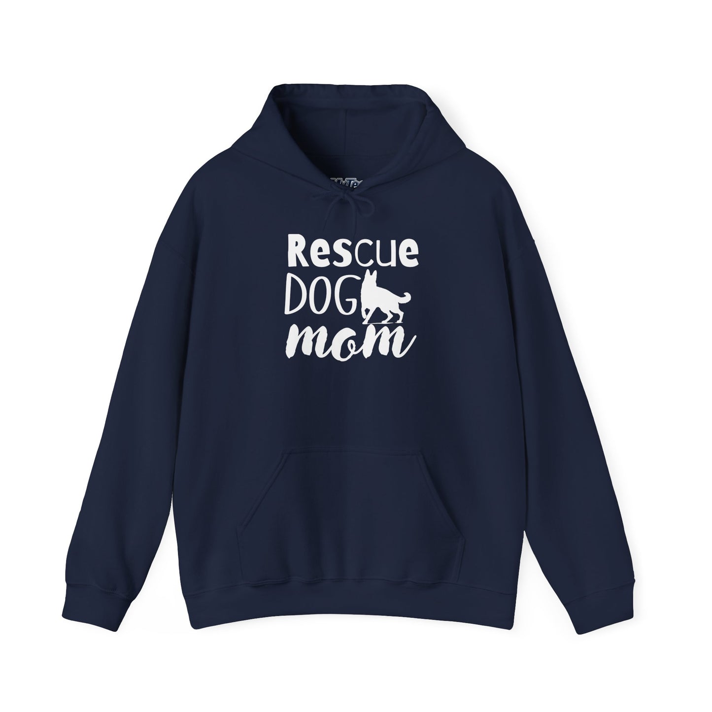 'Rescue Dog Mom Hoodie' - Cozy Sweatshirt for Pet Lover Mommies