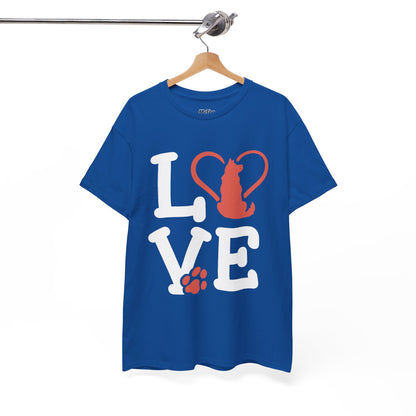 Love Dog Heart T-Shirt