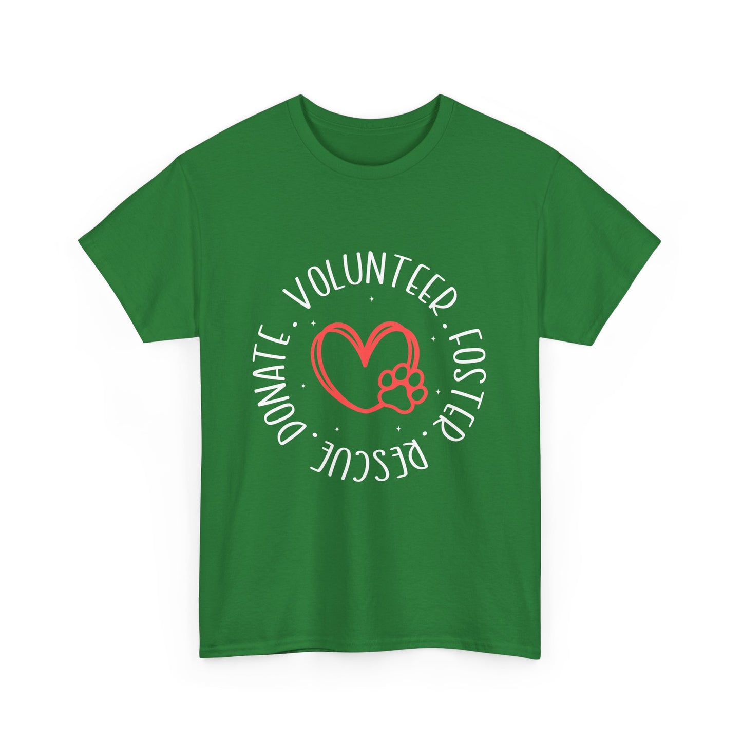 Pet Lover's Heart Volunteer Rescue Foster Donate Unisex T-Shirt