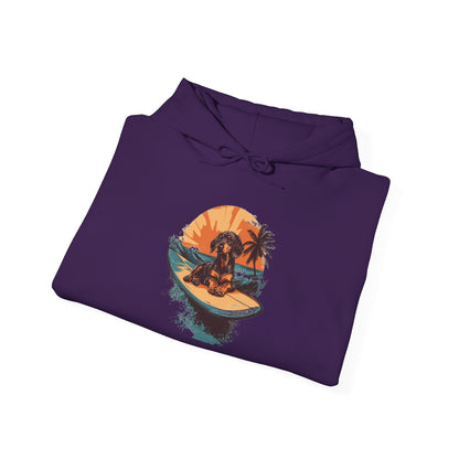Dachshund Sunset Unisex Hoodie – Chill Pup Style For Dog Lovers