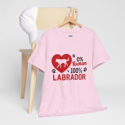 0 % Human, 100% Labrador Unisex T-Shirts