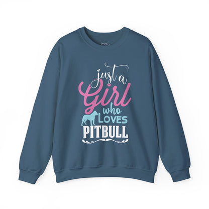 Just A Girl Who Loves Pitbull Sweatshirts