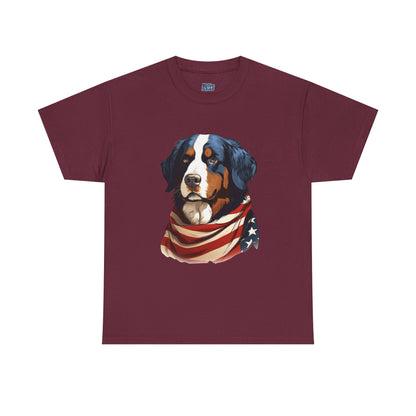 Patriotic Bernese Mountain Unisex T-Shirt