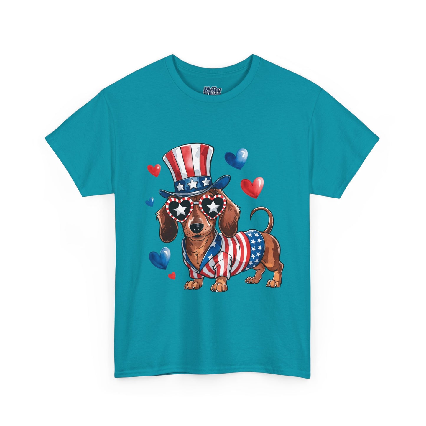 Patriotic Dachshund Unisex T-Shirt | Dog Lover Gift, July 4th Celebration