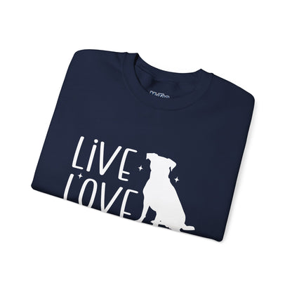 Live Love Rescue Crewneck Sweatshirt | Cozy Pet-Lover Gift
