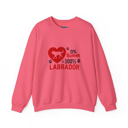 0% Human 100% Labrador Unisex Sweatshirt