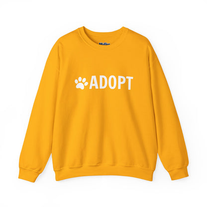 Adopt Pet Lover Crewneck Sweatshirt | Dog Rescue Inspired
