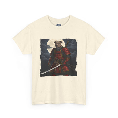 Pitbull Samurai Warrior Unisex Heavy T-Shirt,Tee | Graphic Tee For Anime Lovers