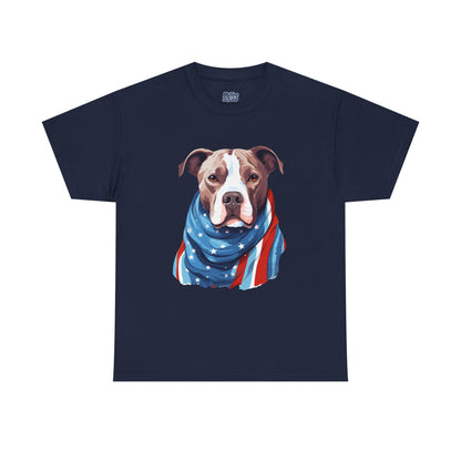 Patriotic American Staffordshire Terrier Unisex T-Shirt
