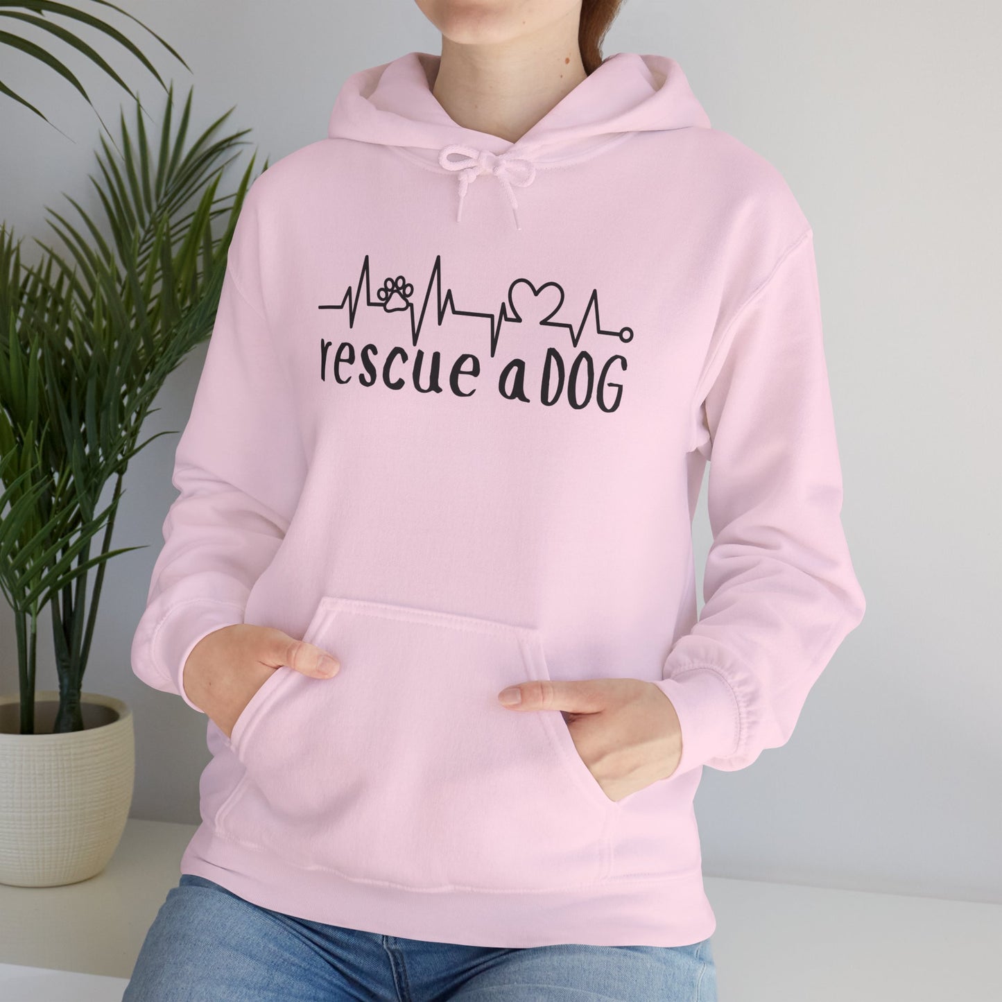 Rescue A Dog Hoodie Pet Lover Unisex Sweatshirt | Adoption Awareness Apparel