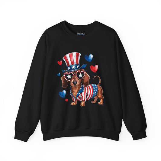 Patriotic Dachshund Dog Unisex Sweatshirt