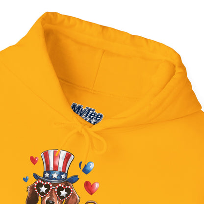 Patriotic Dachshund Unisex Hoodie - Perfect For 4th Of July