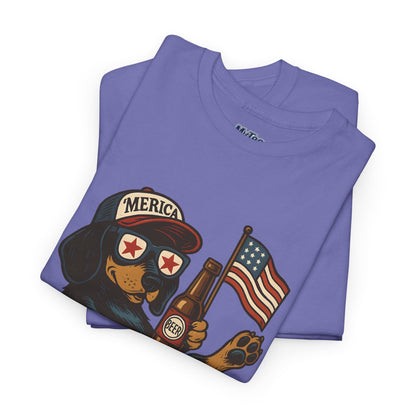 Patriotic Dachshund America Unisex T-Shirt