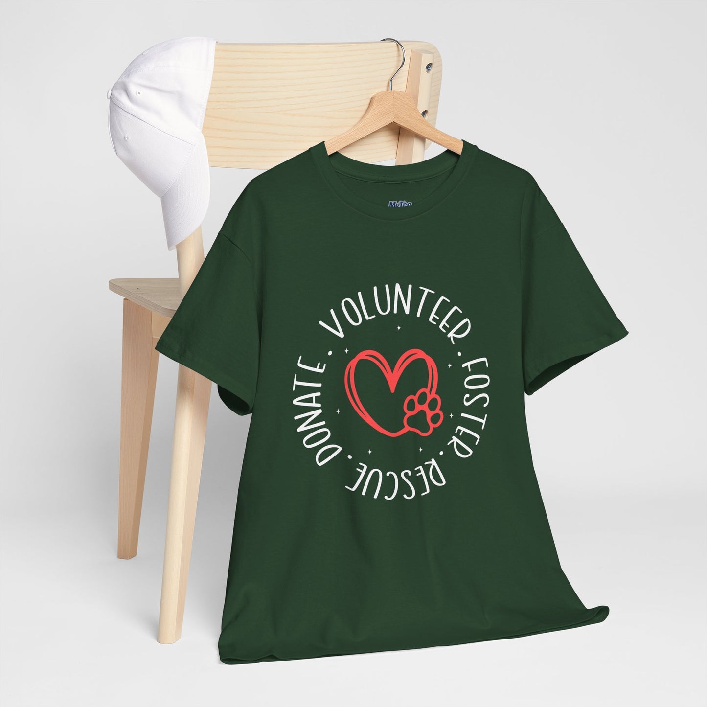 Pet Lover's Heart Volunteer Rescue Foster Donate Unisex T-Shirt