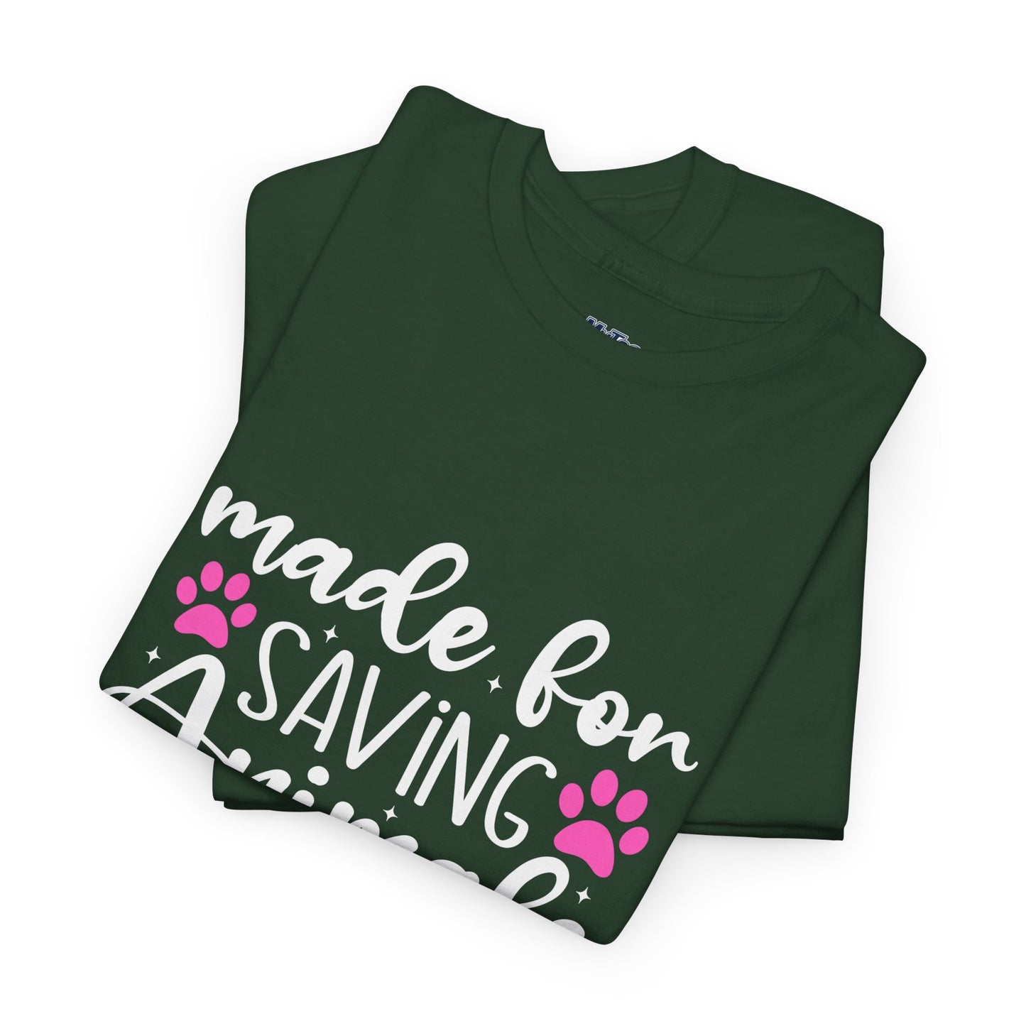 Made For Saving Animals Unisex Cotton T-Shirt | Dog Lover