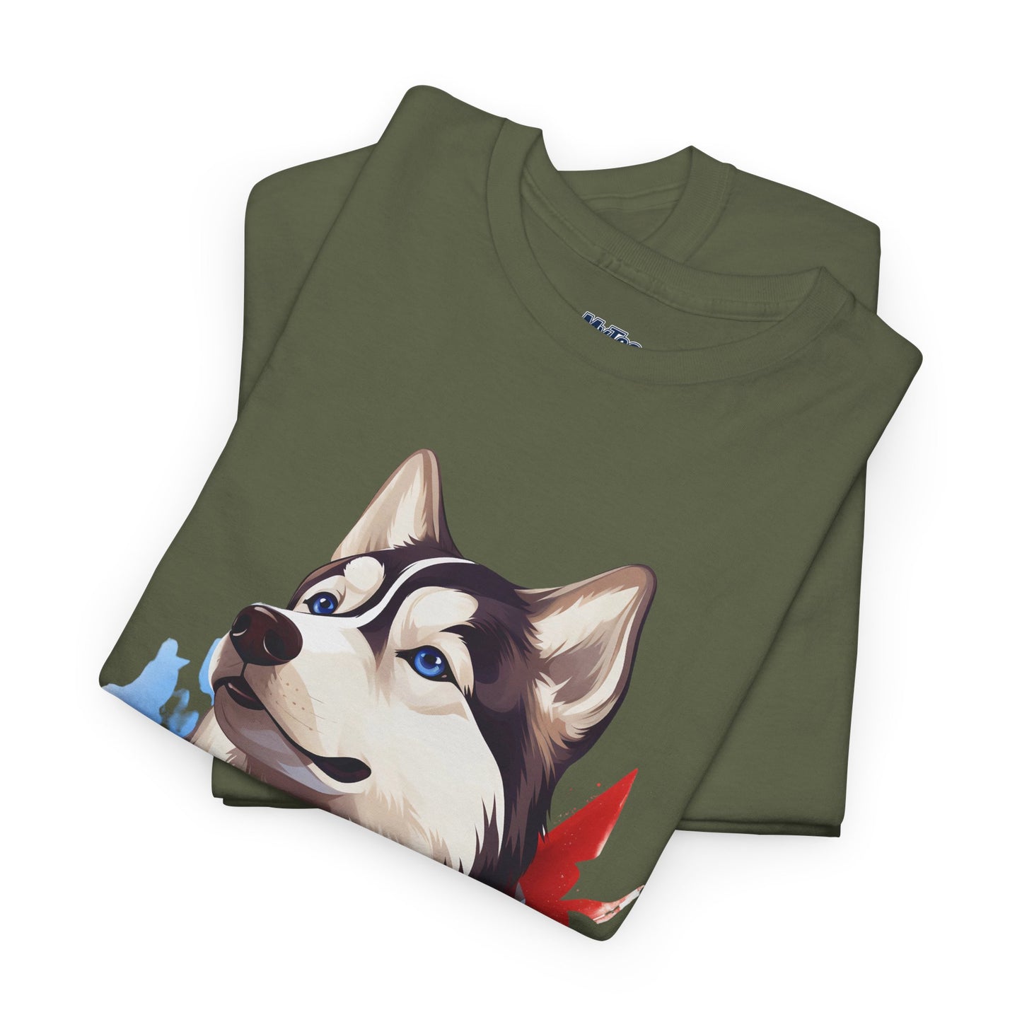 Patriotic Siberian Husky Unisex T-Shirt