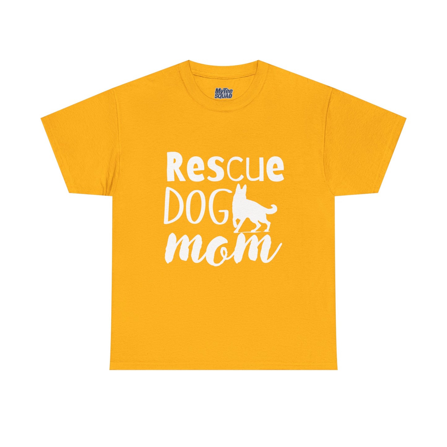 Rescue Dog Mom Cotton T-Shirt