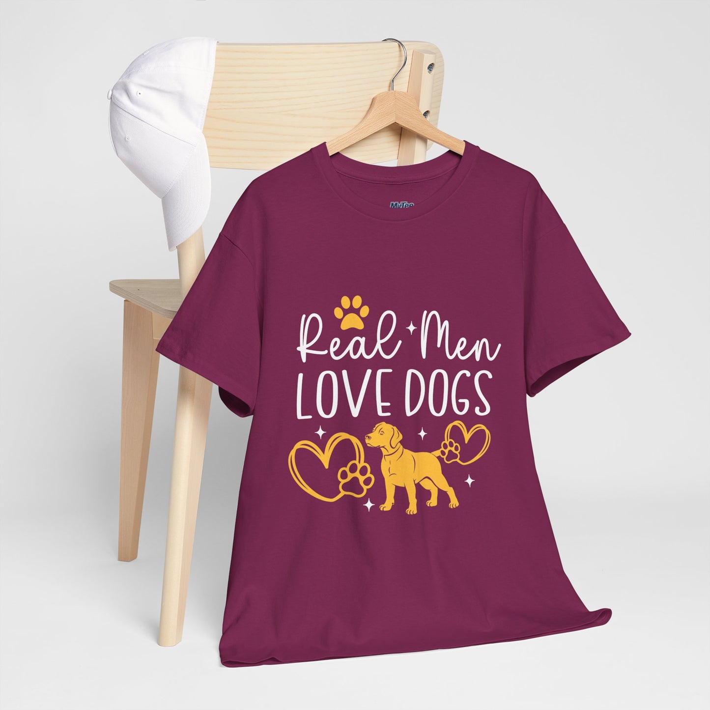 Real Men Love Dogs Cotton T-Shirts | Dog Lover