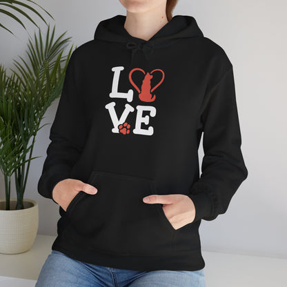 Love Cat Hoodie | Cozy Gift for Pet Lovers