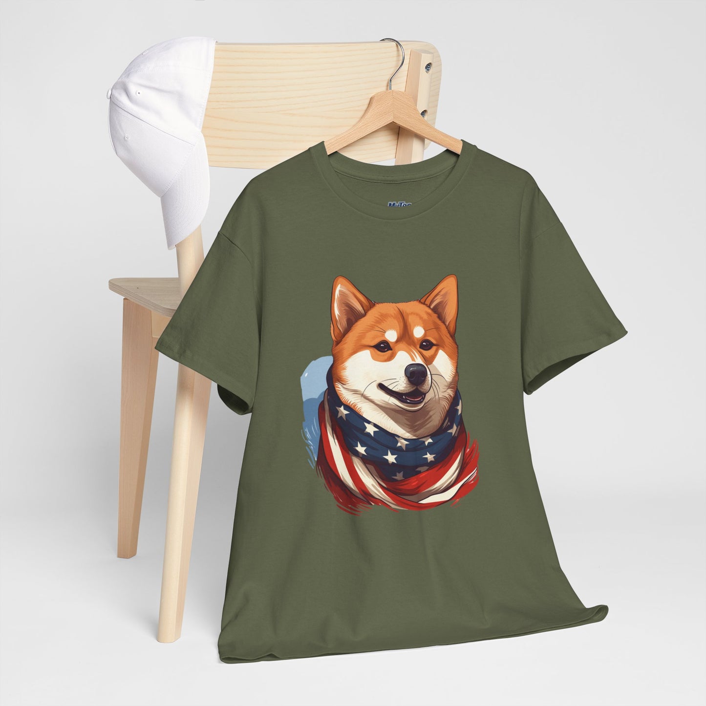 Patriotic Shiba Inu Unisex T-Shirt
