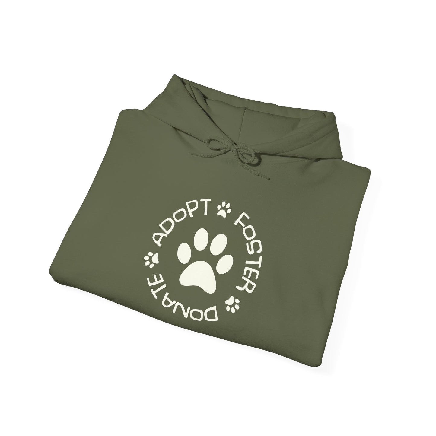 Adopt Foster Donate Unisex Hoodie – Pet Rescue Support Apparel