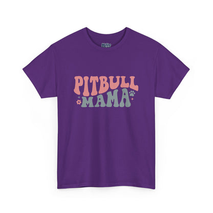 Pitbull Mama Tee – Cute Casual Shirt for Dog Moms & Pet Lovers