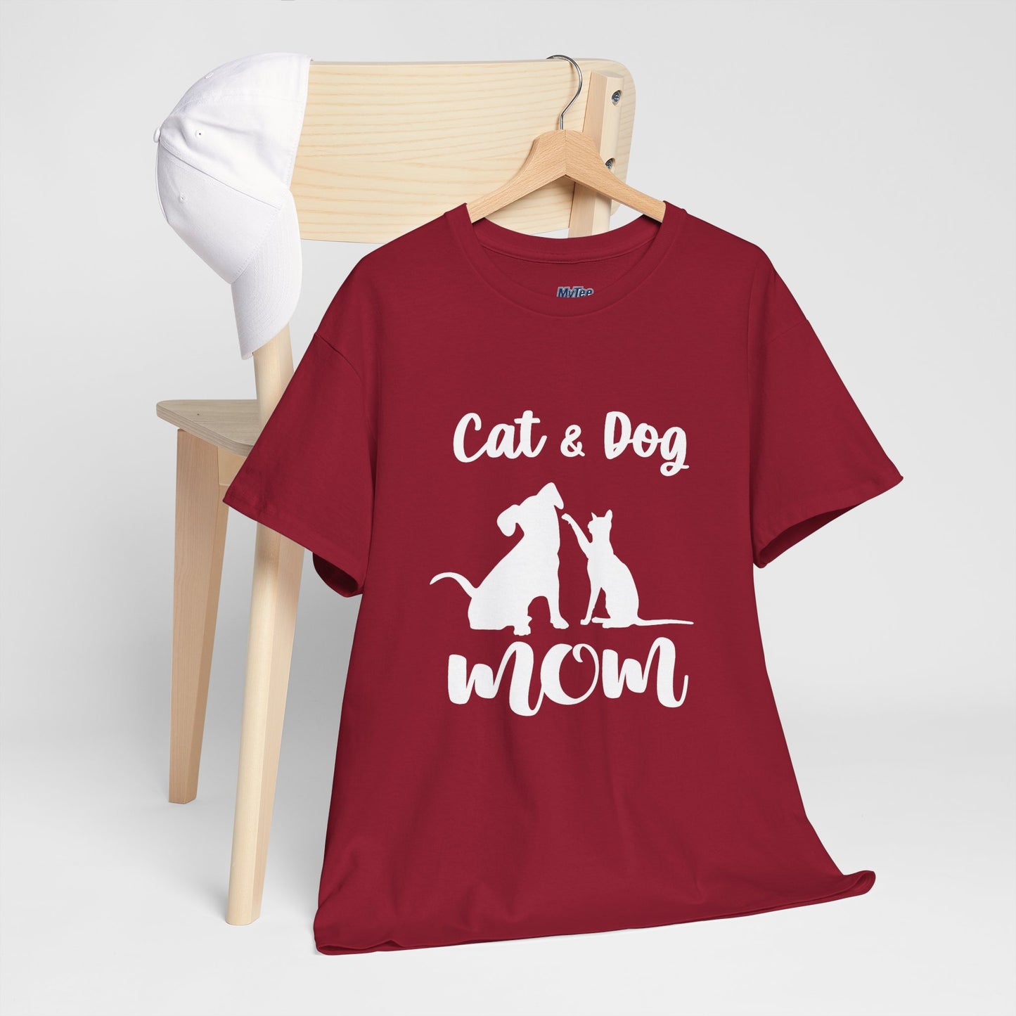 Cat & Dog Mom Cotton T-Shirt - Perfect for Pet Lovers