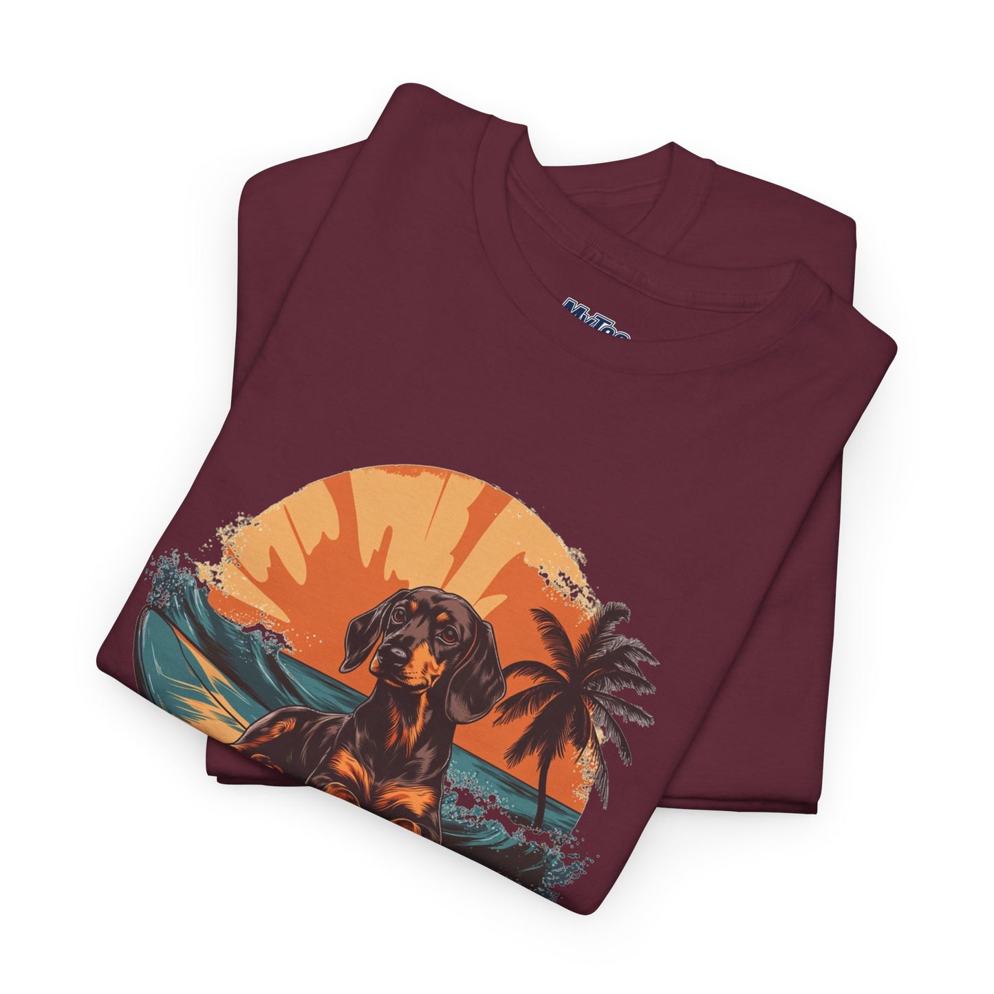 Dachshund Beach Vibes T-Shirt – Chill Summer Dog Style