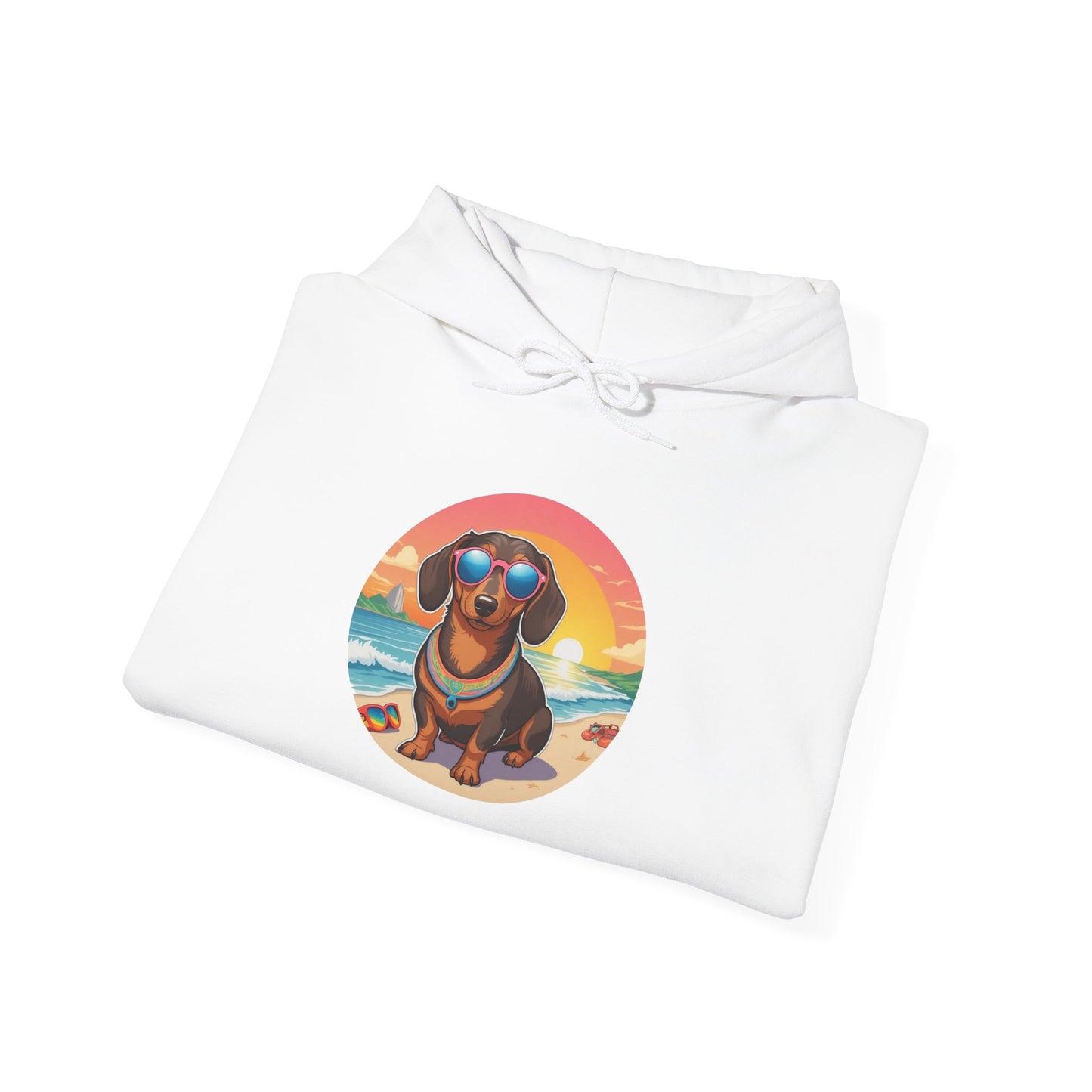 Dachshund Lover's Sunset Unisex Hoodie