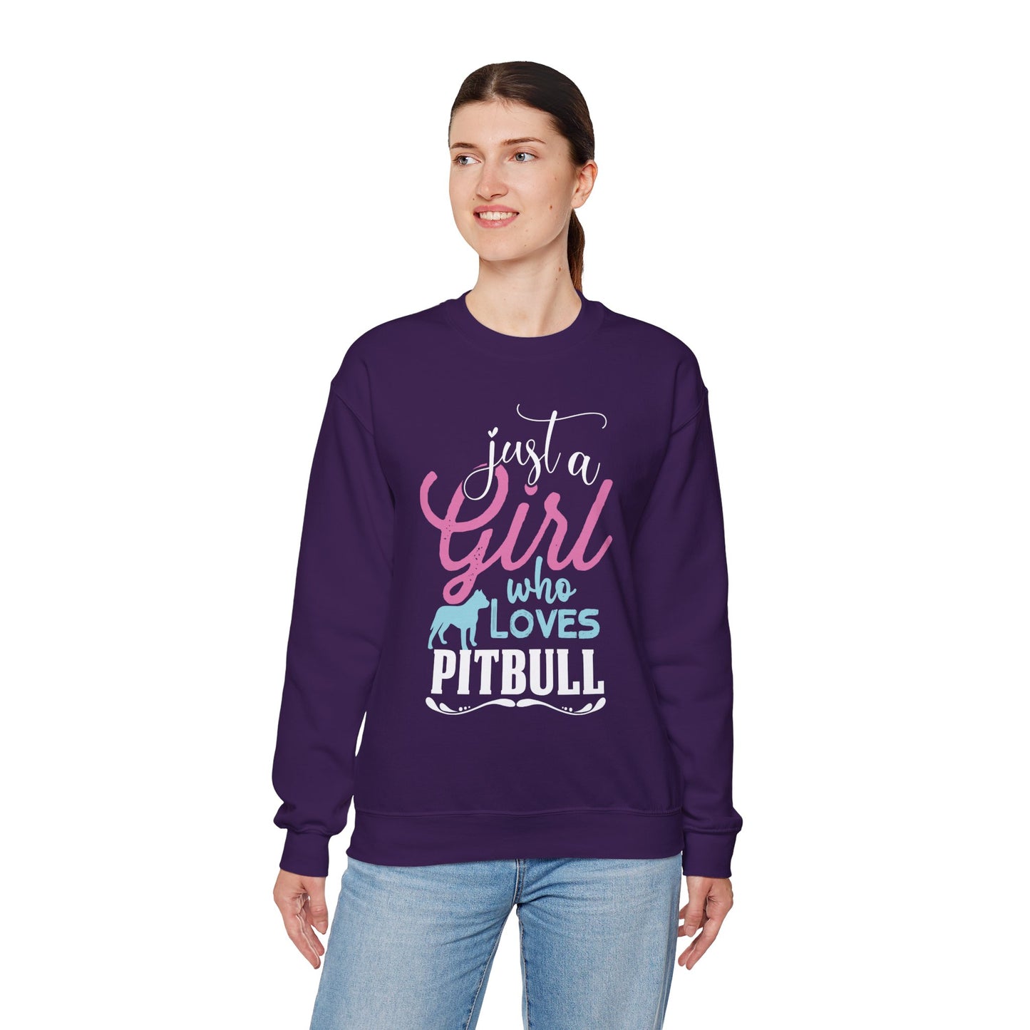 Just A Girl Who Loves Pitbull Sweatshirts