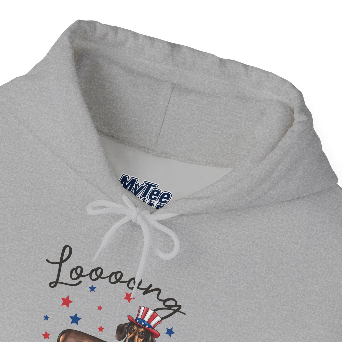 Patriotic Dachshund Loooong Live Freedom Unisex Hoodie