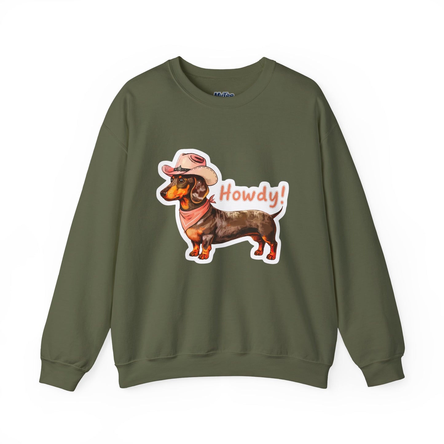 Dachshund Howdy Unisex Sweatshirt – Cozy Western Pup Pullover