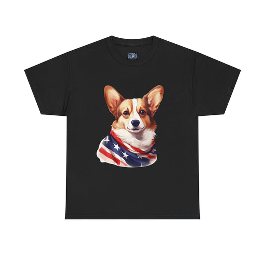 Patriotic Pembroke Welsh Corgi Unisex T-Shirt