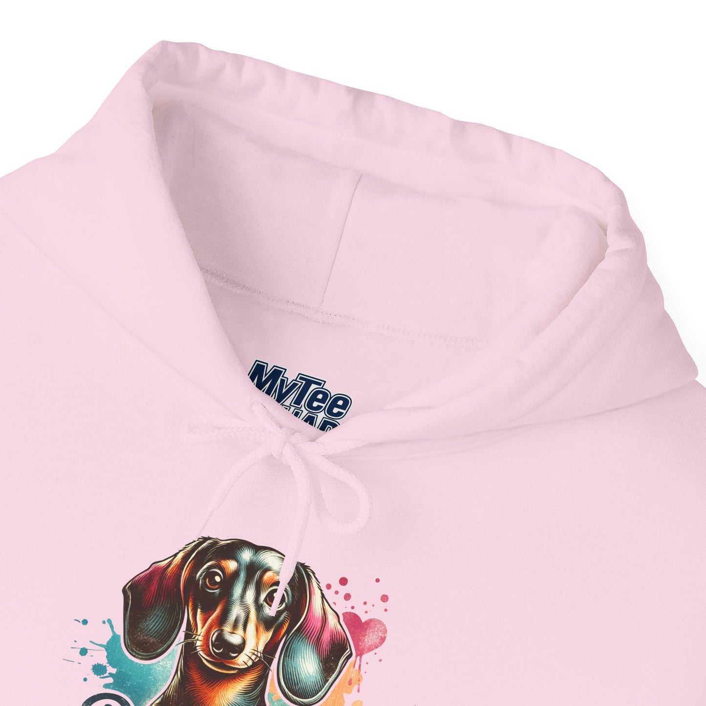 Funky Dachshund Mom Hoodie – Bright Graphic Dog Tee