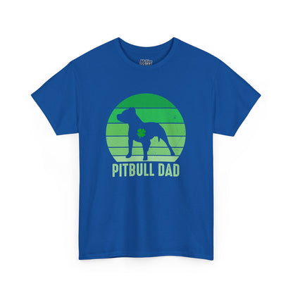 Pitbull Dad Heavy Cotton Tee | Father's Day Gift