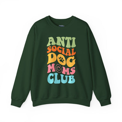 Anti-Social Dog Moms Club Sweatshirt | Relaxed Style For Fur Mama