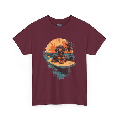 Dachshund Beach Vibes T-Shirt – Chill Summer Dog Style